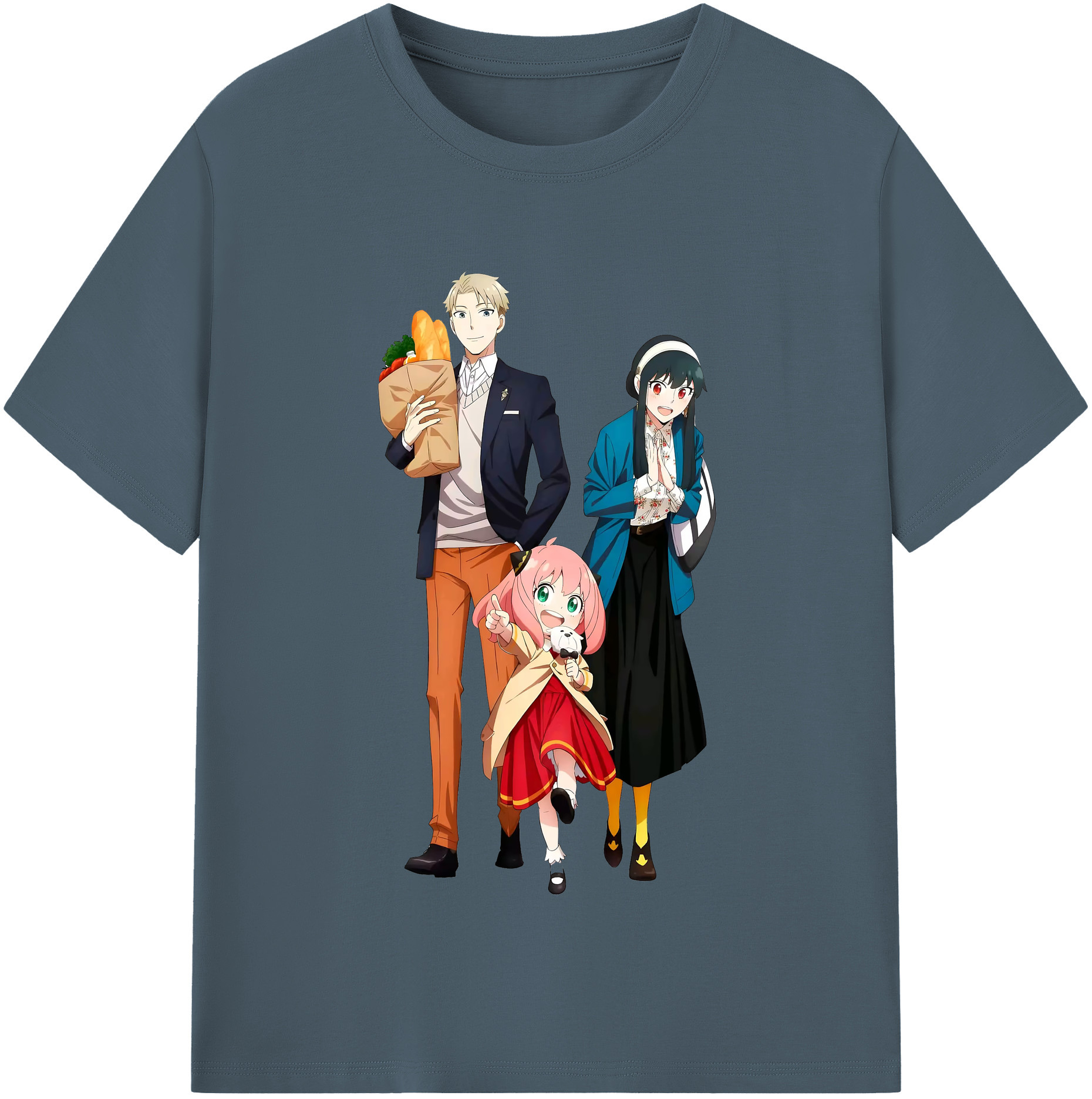 （画像用） SPY×FAMILY间谍家家酒 綿100％半袖Tシャツ（フロントプリント）